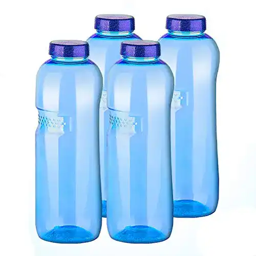 Tritan Trinkflasche Greiner 4er Set 1,0 Liter Mehrwegflasche