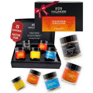 Grillgewürz von Hallingers Genuss Manufaktur im 5er Geschenkset