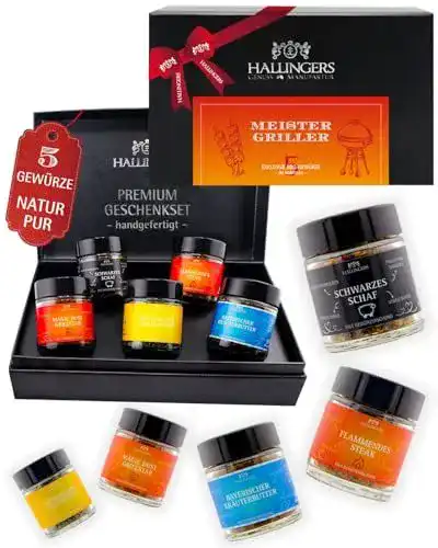 Grillgewürz von Hallingers Genuss Manufaktur im 5er Geschenkset