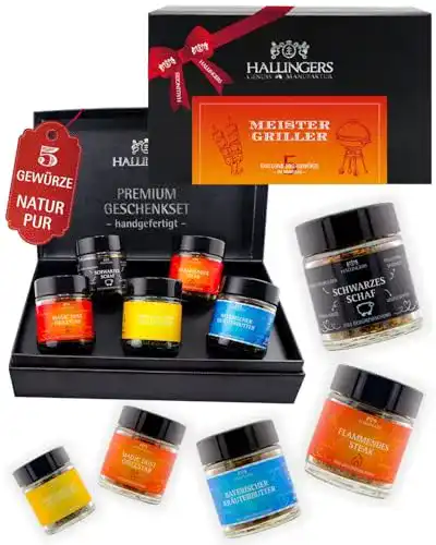 Grillgewürz von Hallingers Genuss Manufaktur im 5er Geschenkset