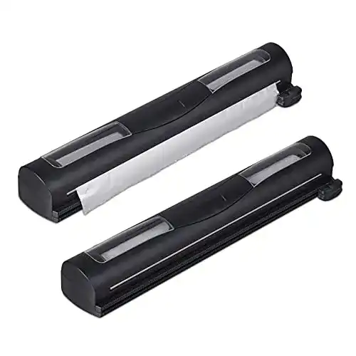 Folienspender Relaxdays Folienschneider Set für Alu- und Frischhaltefolie