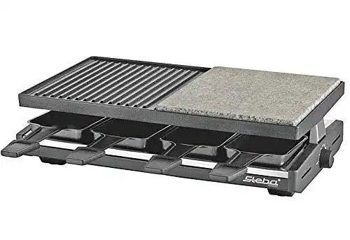 Steba Raclette RC 58 Multi-Raclette mit Natursteingrillplatte