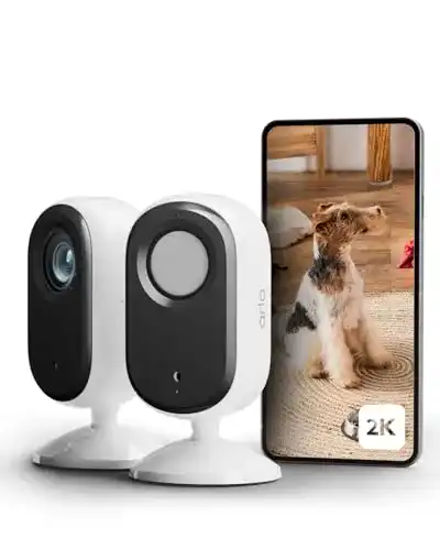 Arlo Indoor Überwachungskamera Set für Innenräume mit 2K HD