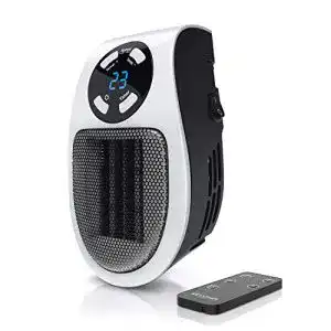 Heizlüfter 500 Watt von CSL-Computer – Steckdosenheizer mit Fernbedienung