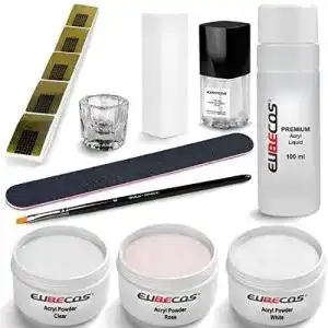 Acryl Nagel Starterset von EuBeCos mit Liquid 100ml und Zubehör