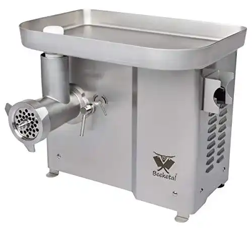 Fleischwolf Edelstahl Beeketal FW900P mit 1100W Motor für Industrie