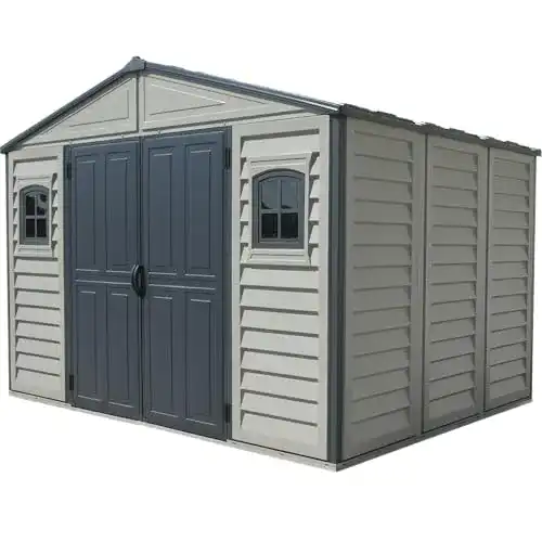 Gartenhaus aus Kunststoff Duramax WoodBridge II Plus