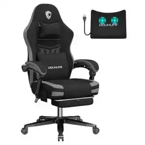 Gaming-Stuhl Douxlife mit Fußstütze und Massagefunktion