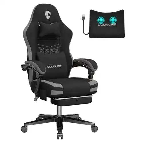 Gaming-Stuhl Douxlife mit Fußstütze und Massagefunktion