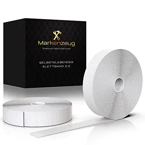 Klettband Markenzeug Premium selbstklebend 8m doppelseitig