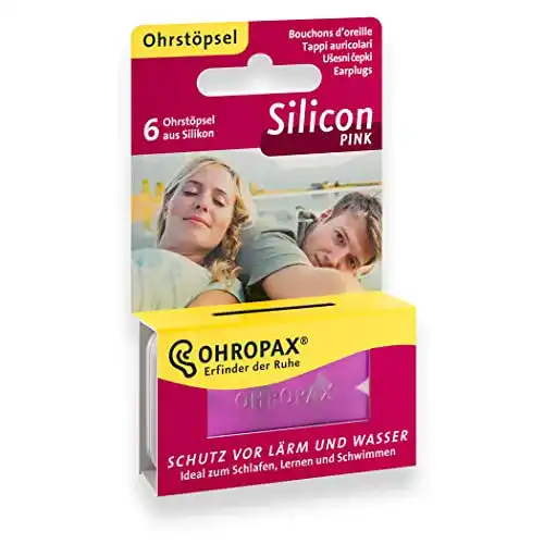 Silikon-Ohrstöpsel OHROPAX in Pink 6 Stück