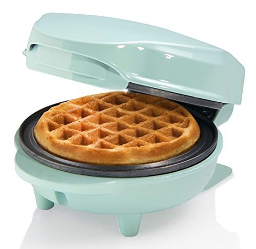 Bestron Mini-Waffeleisen für klassische Waffeln mit Antihaftbeschichtung