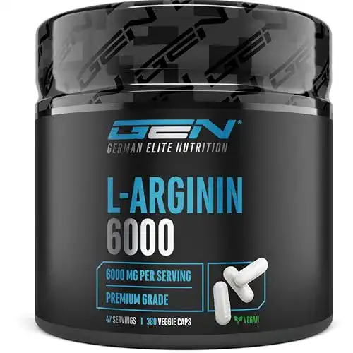 L-Arginin Kapseln von German Elite Nutrition – 380 vegane Kapseln
