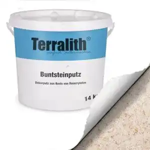 Buntsteinputz Terralith 15kg beige-natur-gold für Innen und Außen