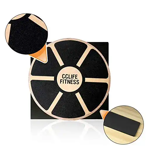Balance-Pad CCLIFE 40cm Holz Wackelbrett für effektives Training