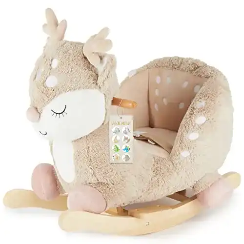 Bieco Plüsch Schaukeltier Reh 60 cm für Kinder