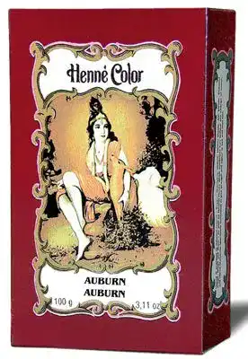 Henna-Haarfarbe Henne Color Färbepulver in Mahagoni