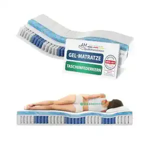 Gelschaum-Matratze 90×200 cm H3 von AM Qualitätsmatratzen