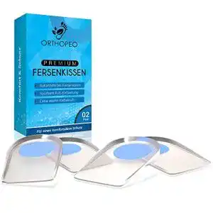 Fersensporn Einlagen von ORTHOPEO Gel Silikon Fersenpolster für Schuhe