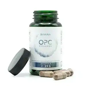 Hyaluronsäure-Kapseln mit Traubenkernextrakt 397 mg von DIVANA