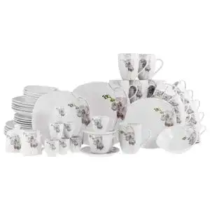 Kombiservice Creatable 22536 Serie Square Orchidee 62-teiliges Geschirrset