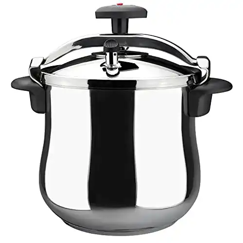 Schnellkochtopf 10 Liter Magefesa Star Bombeada aus Edelstahl