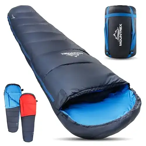 Schlafsack Mountrex für 3-4 Jahreszeiten leicht und warm (1500g)