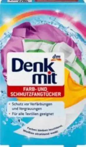 Farbfangtuch Denkmit für Wäsche und Schmutz, 1 Packung mit 24 Stück