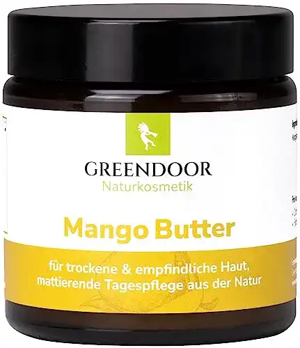 Mangobutter Greendoor 120ml im Glas – reine Pflanzenbutter für die Hautpflege