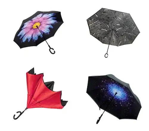 Umgekehrter Regenschirm Tempo di Saldi – Winddichter Regenschirm