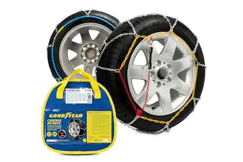 Goodyear Schneeketten Set aus 2 x 9mm Metall für Auto Größe 100