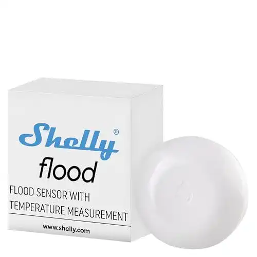 Wassermelder Shelly Flood Kabelloser Flutsensor für die Wasserlecküberwachung