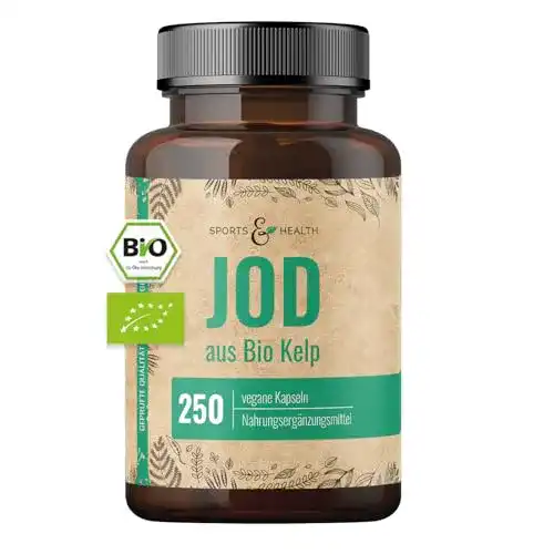 Kelp Cdf Sports & Health Solutions Kapseln Natürliches Jod aus Braunalgen