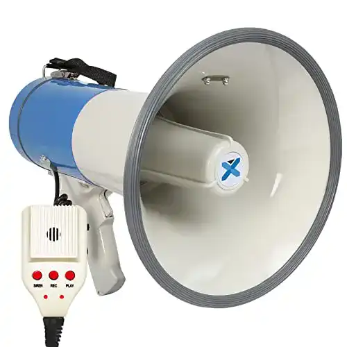 Megafon Vonyx MEG060 mit Sirene und Mikrofon 60 Watt, MP3-fähig