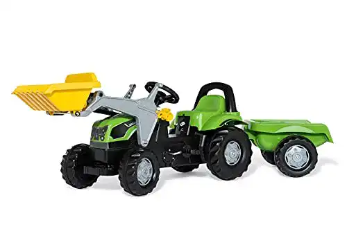 Trettraktor Rolly Toys RollyKid Deutz-Fahr 5115 G TB mit Anhänger für Kinder