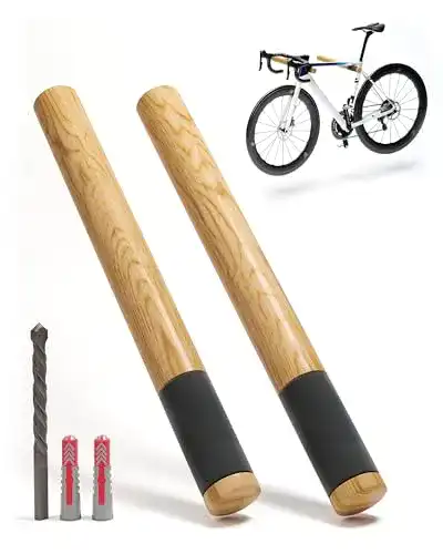 Borgen Fahrrad-Wandhalterung aus Holz für verschiedene Fahrradtypen