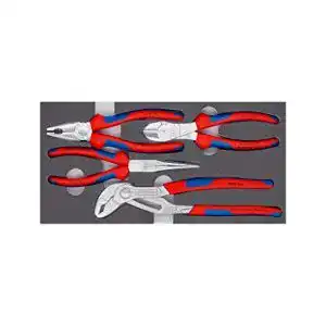 Knipex Zangen-Set 4-teilig mit Schaumstoffeinlage, 00 20 01 V17