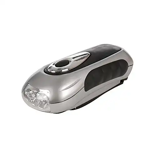 Dynamo-Taschenlampe Silverline 839905 mit LED-Funktion