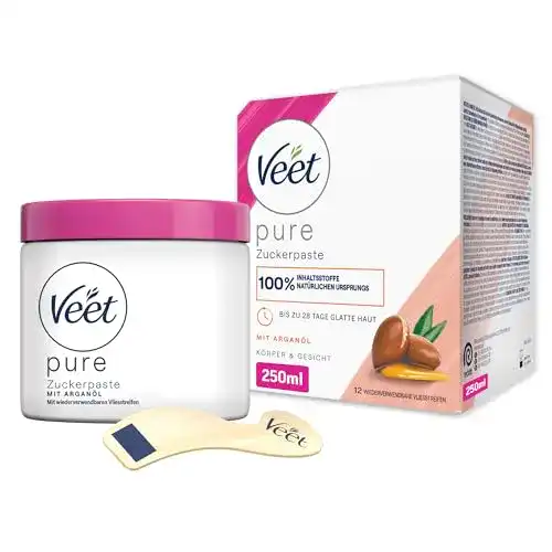 Enthaarungscreme Veet Pure Zuckerpaste mit Arganöl