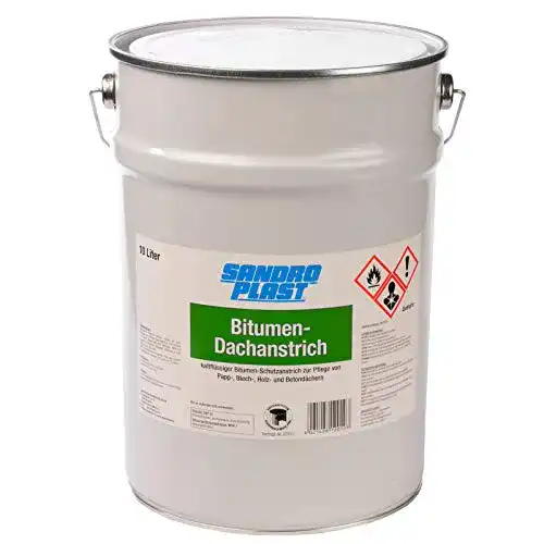 Dachbeschichtung Sandroplast Bitumen Dachanstrich 10 Liter