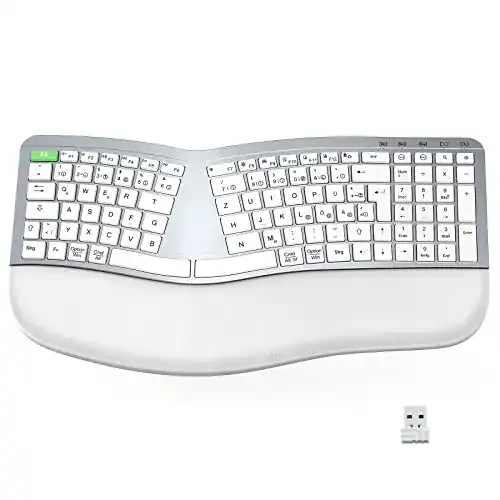 Seenda Ergonomische Kabellose Tastatur mit 2.4G Funktechnologie