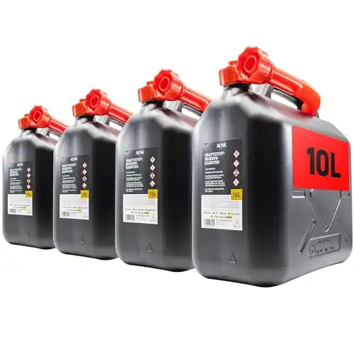 Benzinkanister 10 Liter KOVA im 4er Set 1 Stück für 9,75 Euro