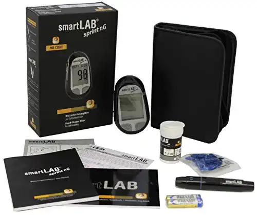 Blutzuckermessgerät smartLAB sprint nG Bundle mit Teststreifen und Lanzetten