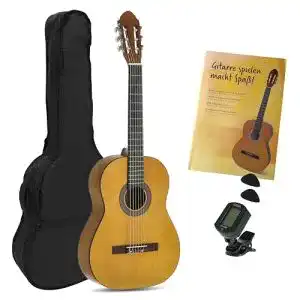 Konzertgitarre Juan Miguel Navarrez klassische 4/4 Gitarre in Honigfarbe
