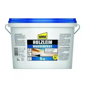 Parkettkleber UHU Holzleim wasserfest im Eimer