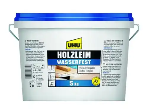 Parkettkleber UHU Holzleim wasserfest im Eimer