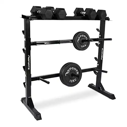 Hantelablage Msports Premium Hantelständer aus Stahl bis 400 kg