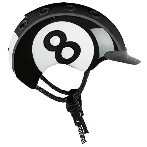 Casco Kinder Mini 2 8Ball Fahrradhelm in Schwarz, Größe S