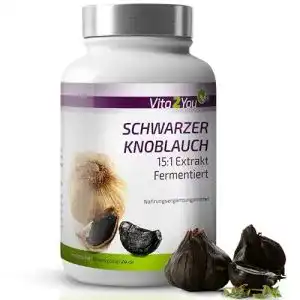 Schwarzer Knoblauch Kapseln von Vita2You – 180 hochdosierte Kapseln