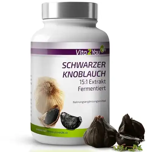 Knoblauch-Kapseln Vita2You mit schwarzem Knoblauch Extrakt 15:1